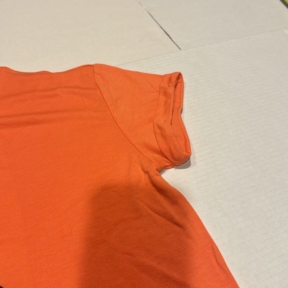 Walt Disney World orange large shirt blouse beaded with Mickey Mouse pattern - Picture 7 of 10